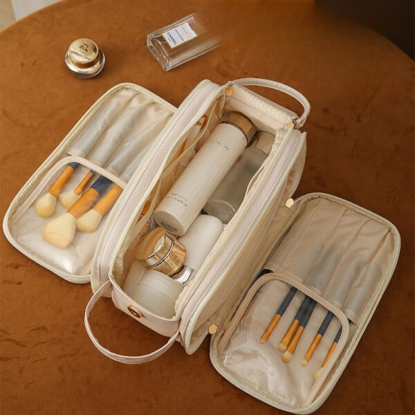 3 Sectioned Cosmetic Bag