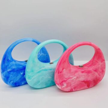 'Stiffany' Marble Acrylic Handbag