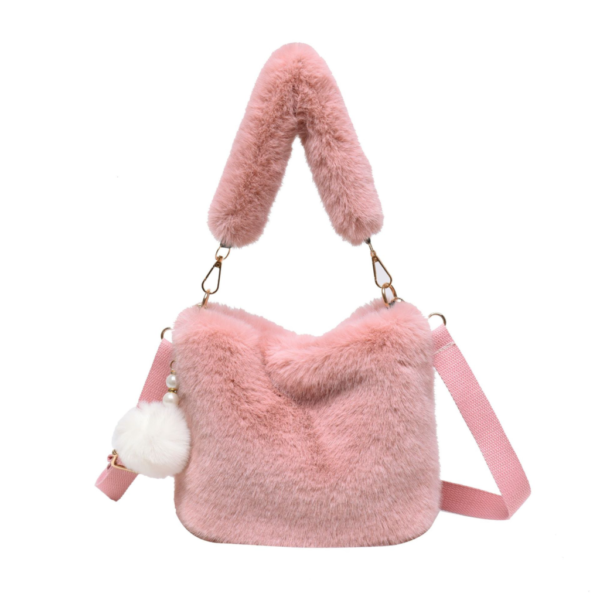 'Megan' Plush Bucket Bag