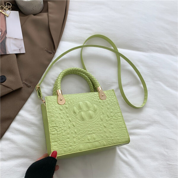 'Skin' Crocodile Pattern Square Bag