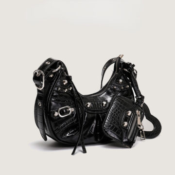 'Rockstar' Tassel Crescent Moon Underarm Bag